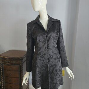 Vintage Hugo Buscatti Black Sequin Embroidered Evening Jacket